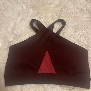 Nike burgundy sports top size L